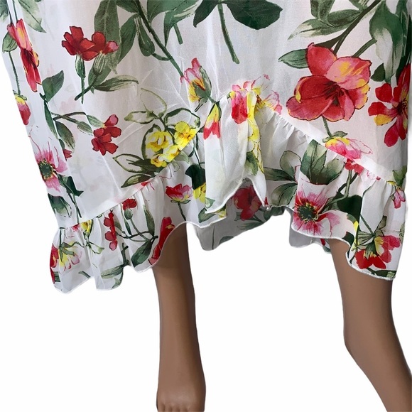 EnFocus Studio Floral flowy one piece dress SZ M/L - Picture 4 of 10